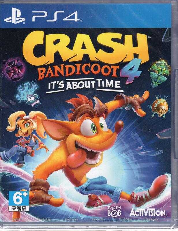 現貨中 PS4遊戲 袋狼大進擊 4 時空之旅 Crash Bandicoot 4 英文版【板橋魔力】