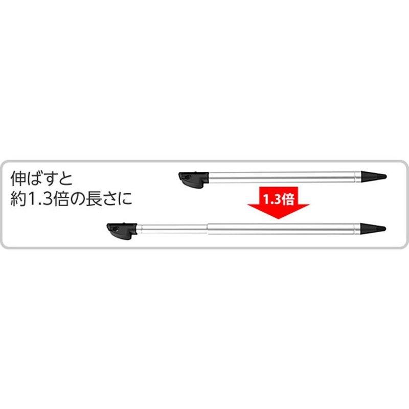 New3DSLL專用 日本 CYBER日本原裝 金屬伸縮觸控筆 含手繩 綠色款 舊款主機無法使用