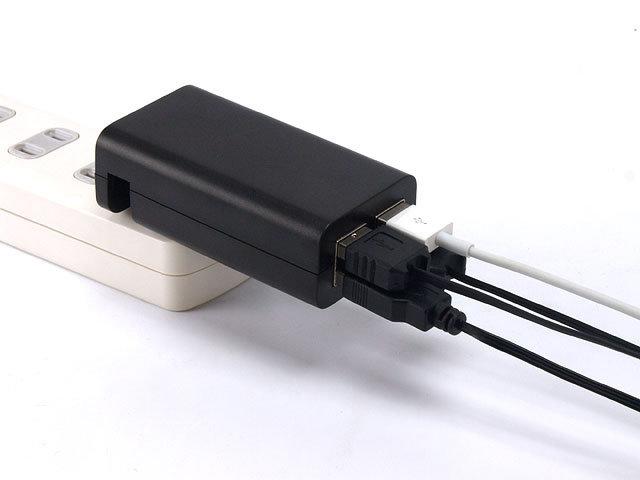 IPHONE 系列 GAMETECH 插牆式 超大電流 240V國際電壓隨身充電器USB AC 四孔
