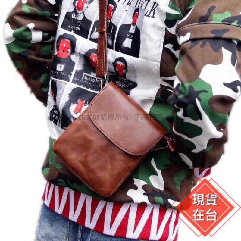 \u003c現貨熱銷\u003e  韓版 男 皮製 紳士 復古 肩背包 小包 手機袋 自留款 皮包 錢包 手機袋 手機包