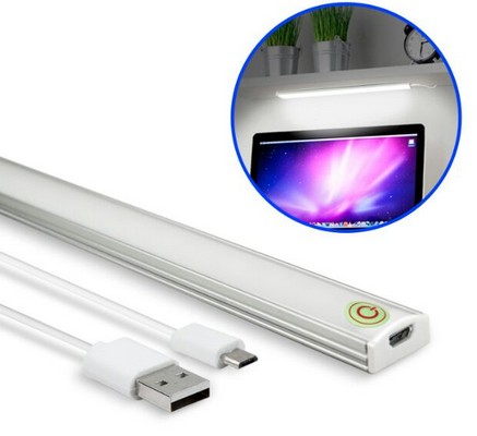 USB 觸控開關式 超薄型LED可調光鋁合金燈管(LI-02)