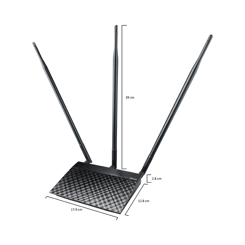 ASUS華碩 RT-N14UHP 高功率三合一無線分享器 大坪數專用高功率無線分享器 可分享3G/4G行動網路連線