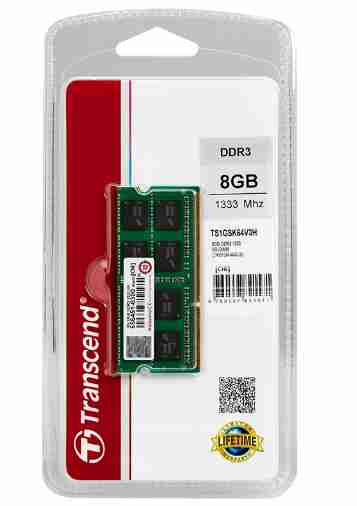 創見 筆記型記憶體 8GB DDR3-1333 公司貨 終身保固