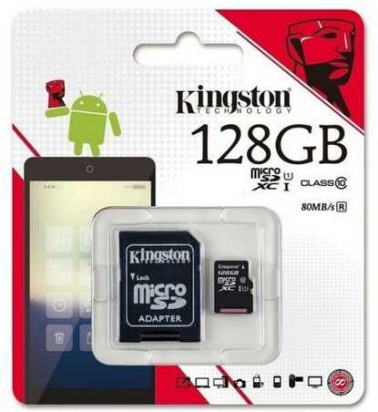 終身保固 [80MB/s] Kingston 金士頓 128GB micro SDXC TF U1