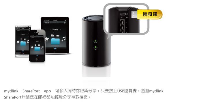 D-LINK DIR-820L Wireless AC1200 1200Mbps 雙頻無線路由器 內建4天線 USB分享