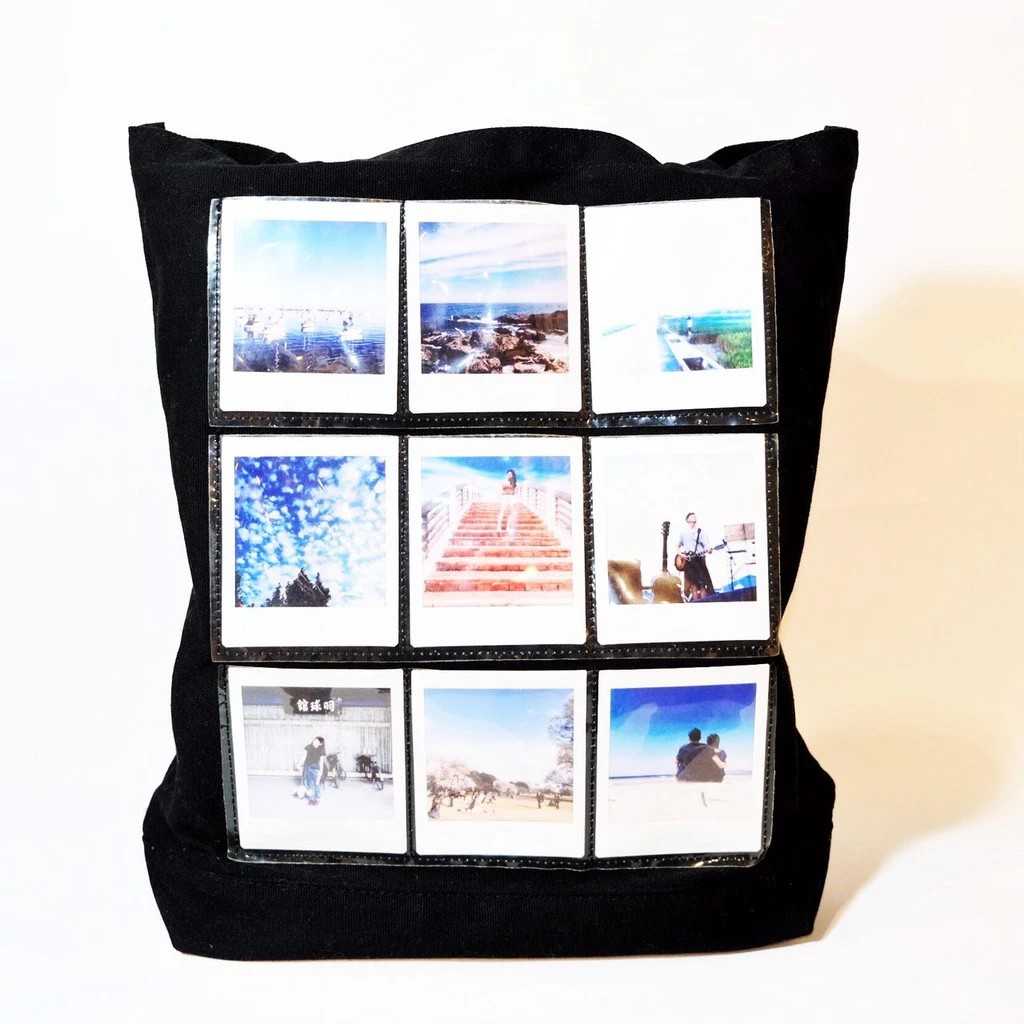 FUJIFILM 富士 原廠 相片托特包 適用SQ方型底片 黑/米 共2色