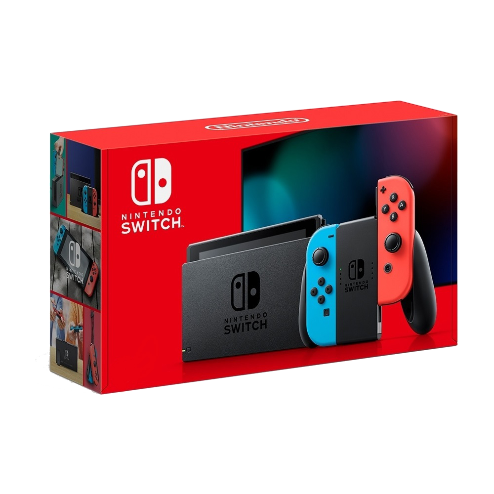 【就是要玩】現貨 NS Switch 台灣公司貨 平行輸入 紅藍 灰黑 主機 電量加強版 一年保固  全新