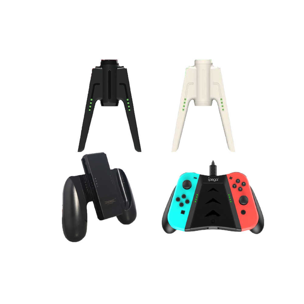 【就是要玩】NS Switch 副廠 DOBE IPEGA 良值 JOYCON 握把支架 充電握把 握把充電座 含充電線