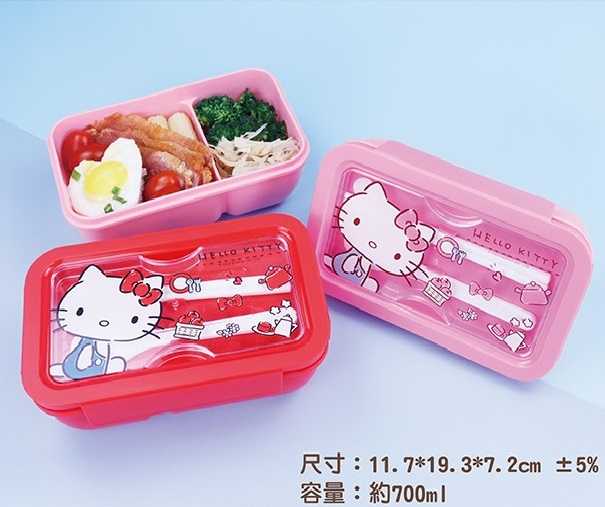 【就是要玩】三麗鷗 凱蒂貓 HELLO KITTY 輕食杯 環保餐具 餐具 保溫袋 耐熱 耐冷 可微波 加熱 保冷袋