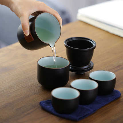日式旅行茶具套裝 隨身茶壺 一壺四杯 泡茶杯 旅行茶壺組 茶具泡茶組【RS1032】