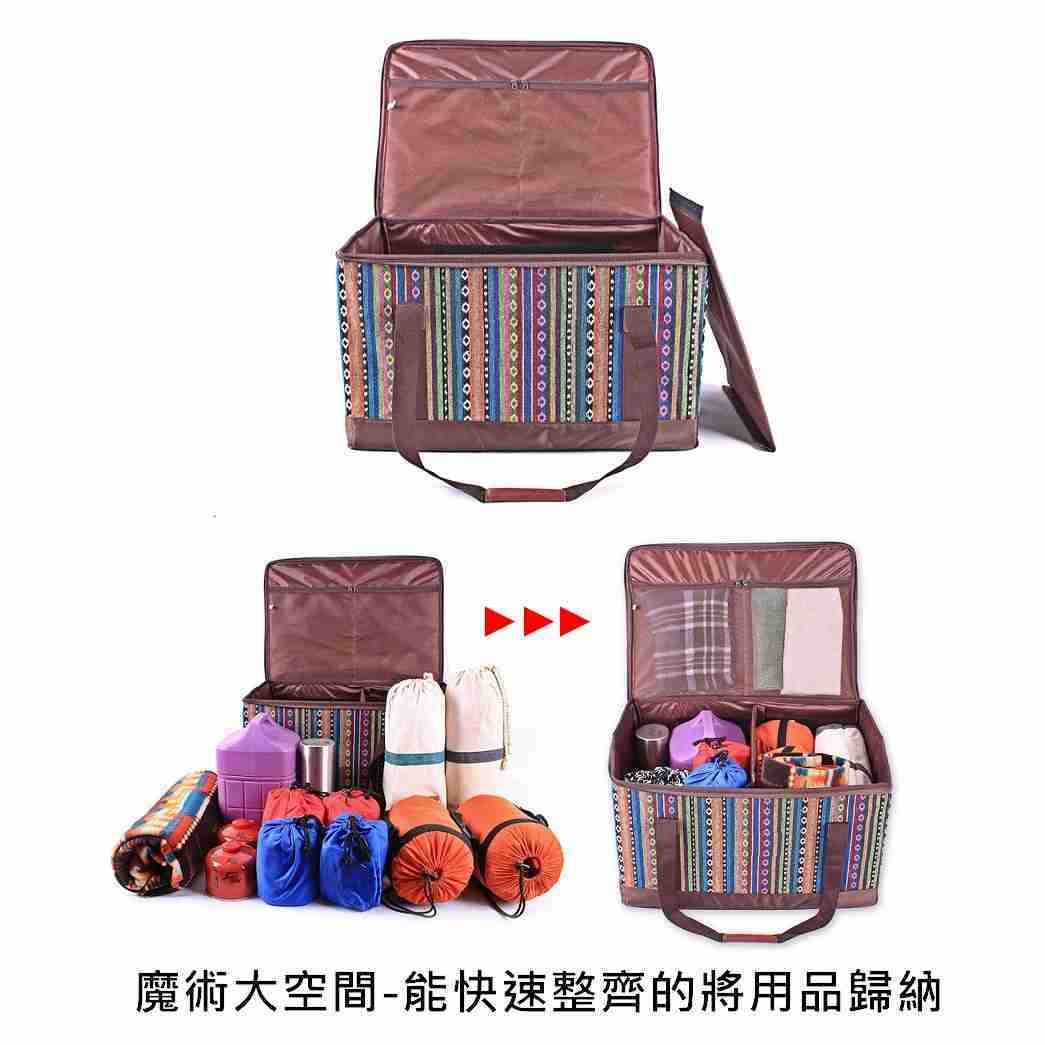 [中款]民族風戶外收納箱 裝備袋 置物箱 裝備提袋 整理 收納 儲物箱 戶外 露營 野餐【CP016】
