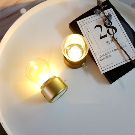 [預購] 復古造型燈 夜燈 泡造型 床頭燈 燈泡燈 LED USB充電 聖誕節 禮物【RS679】