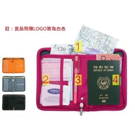 韓國 旅行手拿包韓國可愛短夾 款護​​照夾 小飛機多功能帆布旅行 短款護照包 護照夾【RB320】