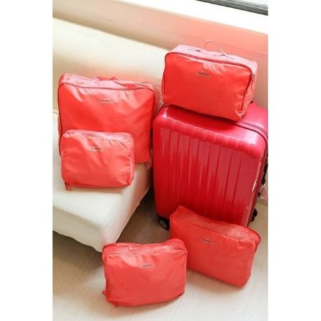 旅行收納五件組 韓國 旅遊旅行出國 收納袋 行李箱壓縮袋旅行箱 包中包 收納包 化妝包【RB333】