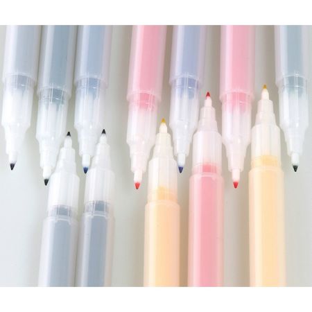 韓版 水性筆 原子筆 文具 筆 彩色筆 辦公用品 彩繪 0.5mm 12入【RS624】