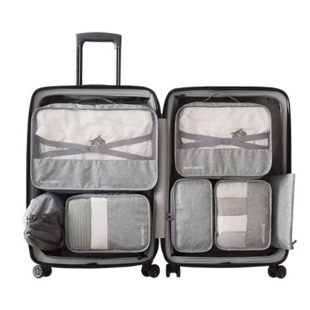 牛津布收納袋七件組 加厚款 旅行收納袋 旅行袋 壓縮袋 包中包 收納包 鞋袋【RB531】