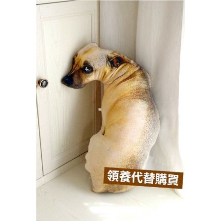 超仿真🐶 狗狗抱枕 米克斯 厭世狗 創意 抱枕 靠墊 聖誕交換禮物 禮物【RS513】