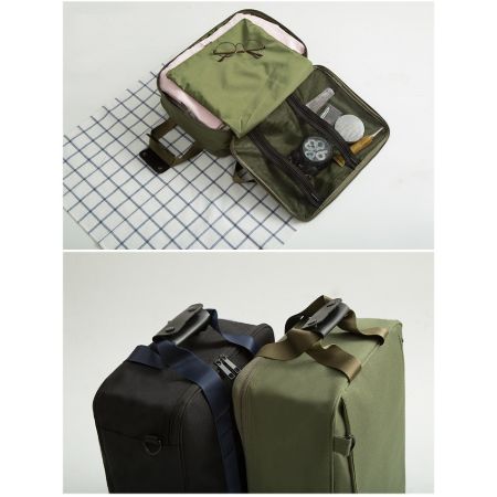 [超CP值拉桿包] 簡易手提行李包 大容量兩用旅行袋 行李包 衣物收納包 手提行李包 【RB521】