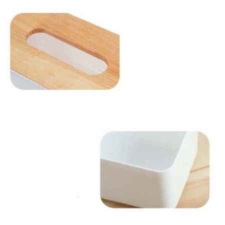 簡約 橡木蓋 手機架 面紙盒 抽取式 面紙 餐巾紙 衛生紙 盒 收納 置物 居家 【RS619】
