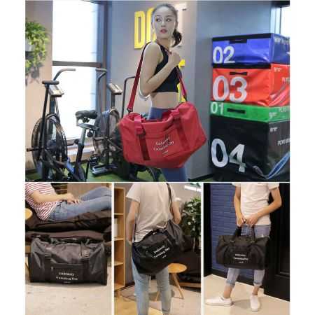 [超大容量] 運動健身拉桿行李袋 手提旅行包 運動包 健身包 旅行袋 旅行收納 收納包【RB555】