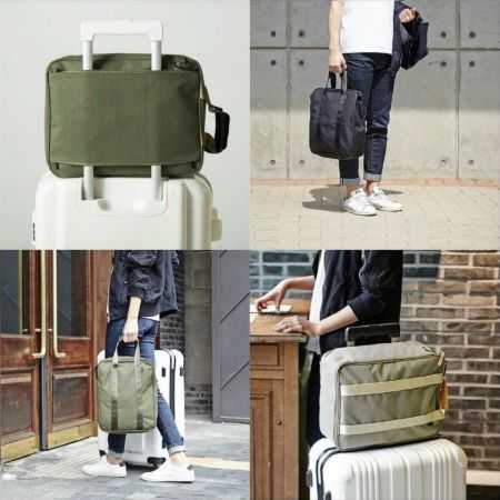 [超CP值拉桿包] 簡易手提行李包 大容量兩用旅行袋 行李包 衣物收納包 手提行李包 【RB521】