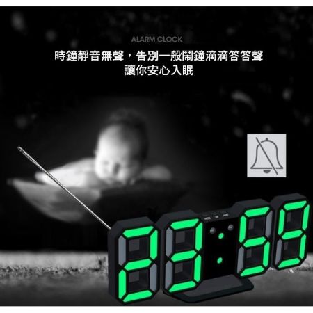 3D立體數字時鐘 LED時鐘 立體電子時鐘 時尚工業風 可壁掛 科技電子鐘 數字鐘【RS752】