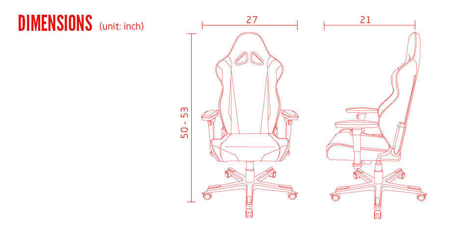 【Dxracer】領導品牌電競椅 OH-RW001-NR 台灣公司貨