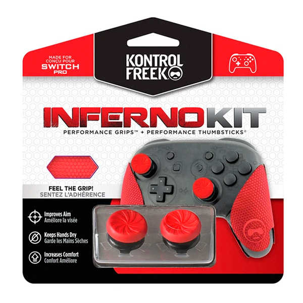 KontrolFreek - NS Pro 頂級 3D 類比套 + 握把 防滑 保護套 / 台灣公司貨【電玩國度】