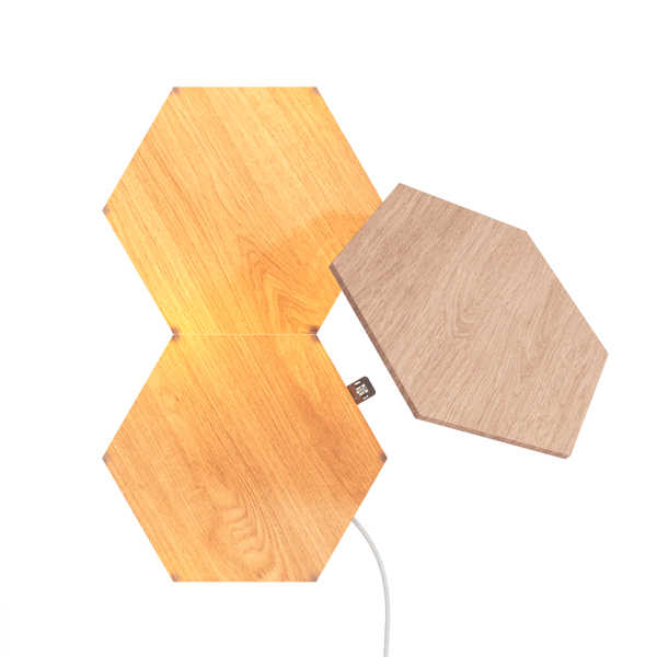 Nanoleaf Elements Hexagon / 智能 木紋奇光板 7片 完整組 / 台灣公司貨【電玩國度】