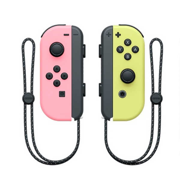 複製-NS Joy-Con 左右手控制器 【粉黃】一組 無線手把 Nintendo Switch【電玩國度】