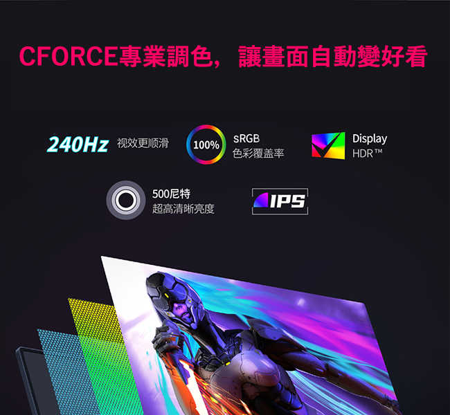 C-FORCE CF016 MAX 15.6吋 高刷新率 行動螢幕 TAKAYA鷹屋 4K影音 顯卡RTX電競專用