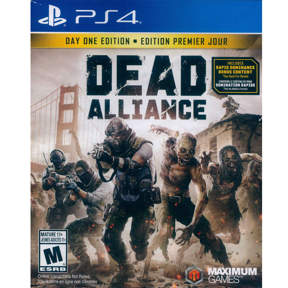 (新品瑕疵，外封熱縮膜破損) PS4 死亡聯盟 首日版 Dead Alliance Day One Edition