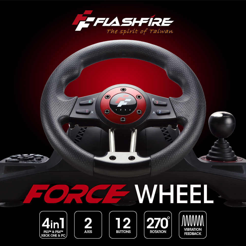 FlashFire 富雷迅 原力之翼 賽車方向盤 WH2304V 支援SWITCH PC PS4 XBOX PS3
