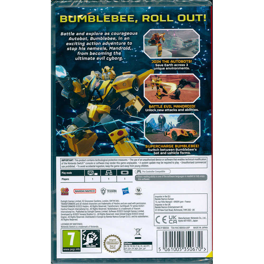 【一起玩】NS Switch 變形金剛：地球火種─征戰 中文版 Transformers Earthspark