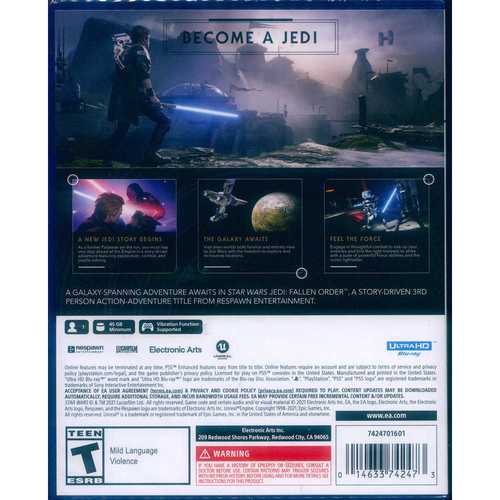 【一起玩】PS5 星際大戰 絕地：組織殞落 中英日文美版 Star Wars Jedi: Fallen Order