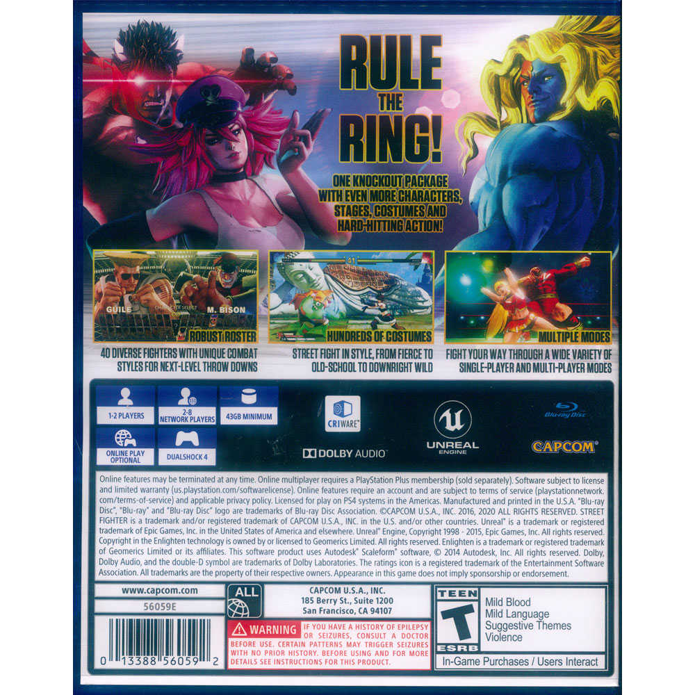 【一起玩】PS4 快打旋風 5 冠軍版 英日文版 Street Fighter V Champion Edition