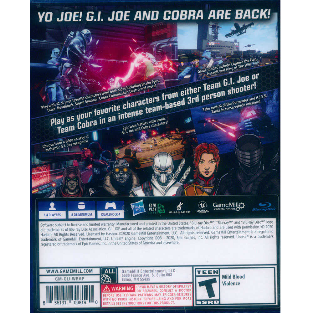 【一起玩】PS4 特種部隊 封鎖行動  英文美版 Gi Joe Operation Blackout
