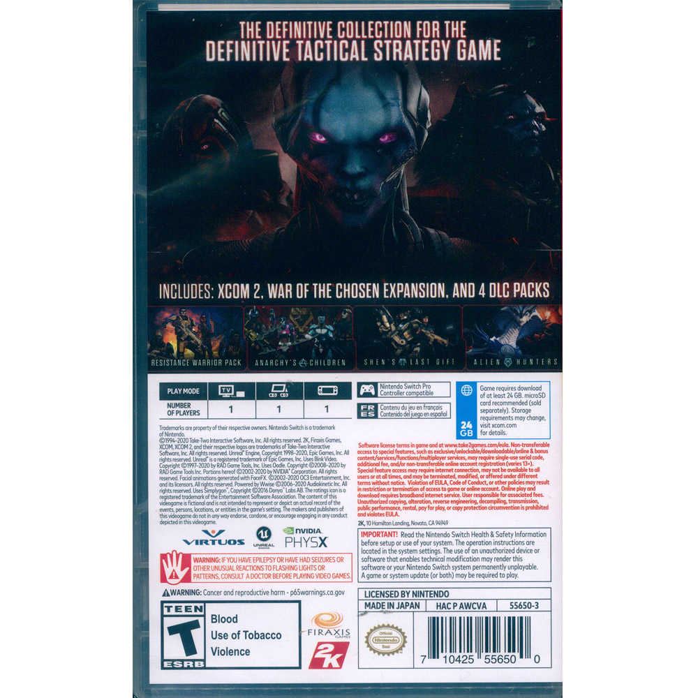 一起玩】 NS SWITCH XCOM 2 典藏合輯中英日文美版XCOM 2 Collection - 一起玩電玩數位館| 購物橘子
