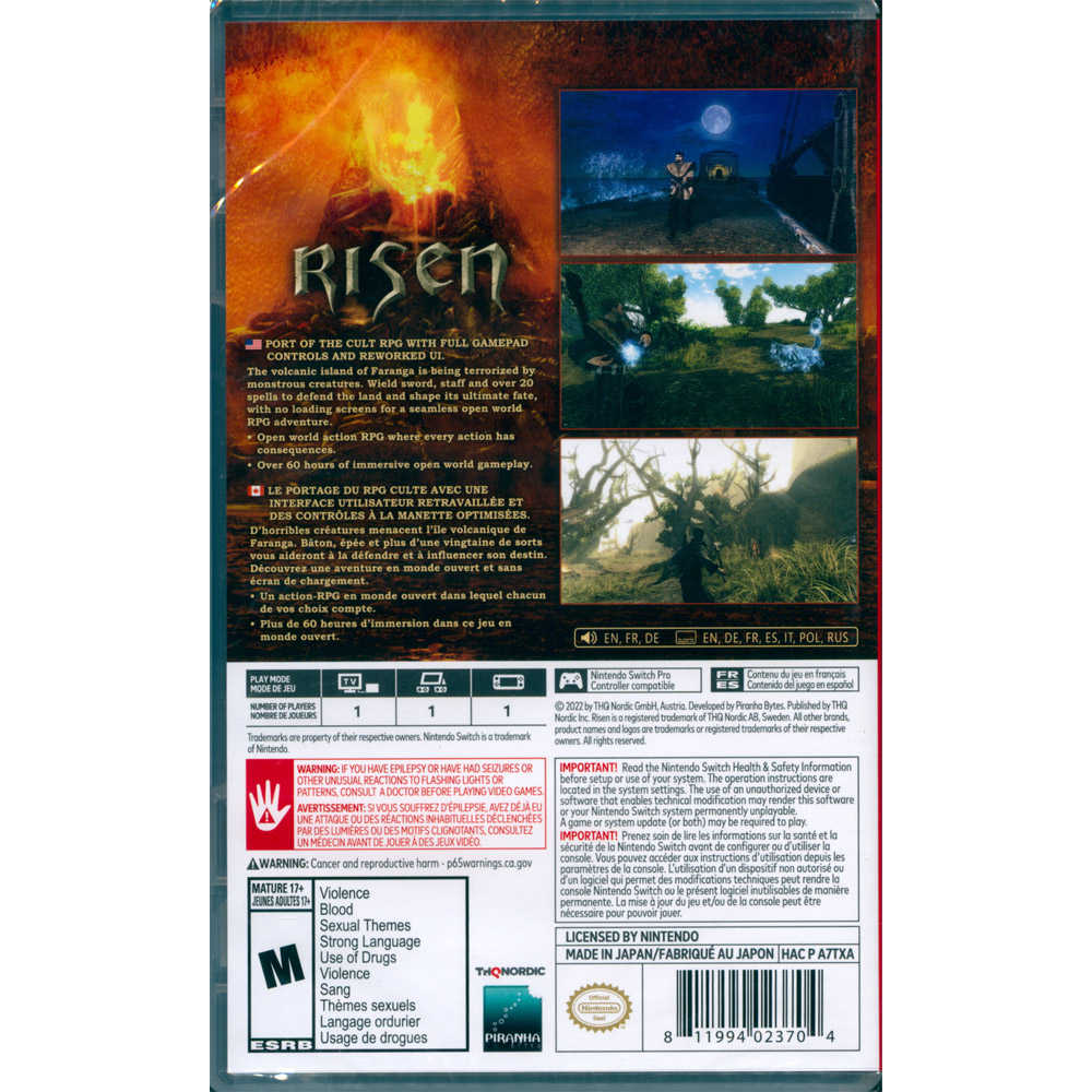 【一起玩】NS SWITCH 異世界 英文美版 Risen