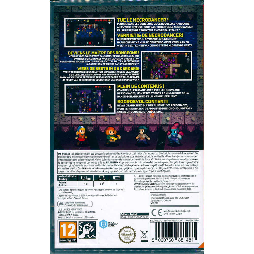 【一起玩】NS Switch 節奏地牢 限定版 中英日文歐版 CRYPT OF THE NECRODANCER