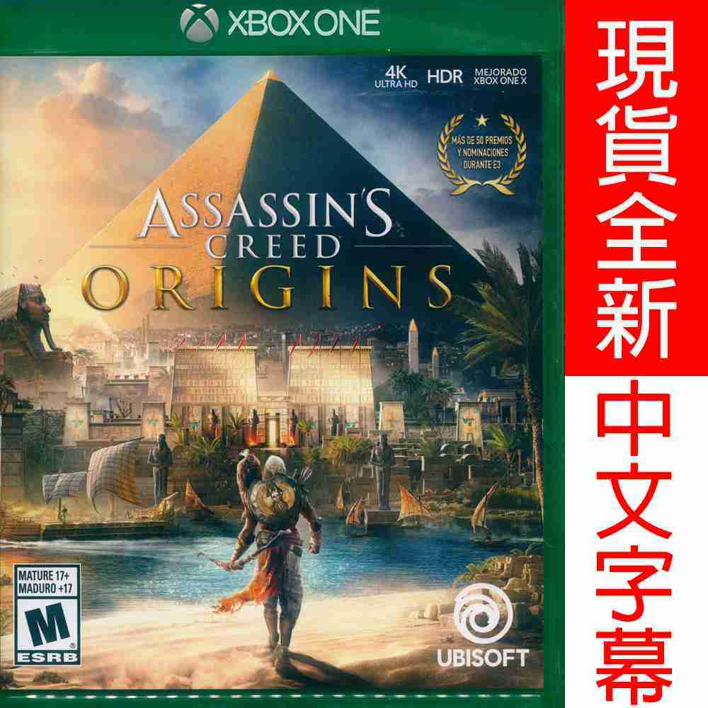 【新品瑕疵-盒損】XBOX ONE 刺客教條：起源 中英文美版 Assassin Creed: Origins