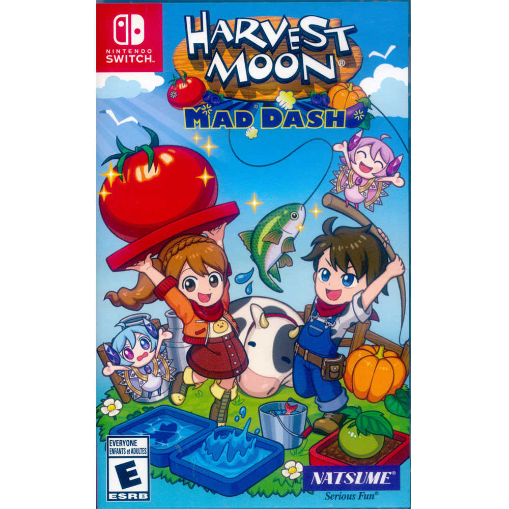 【新品瑕疵-外盒割痕】 NS SWITCH 豐收之月：Mad Dash 中英文美版  Harvest Moon: Mad