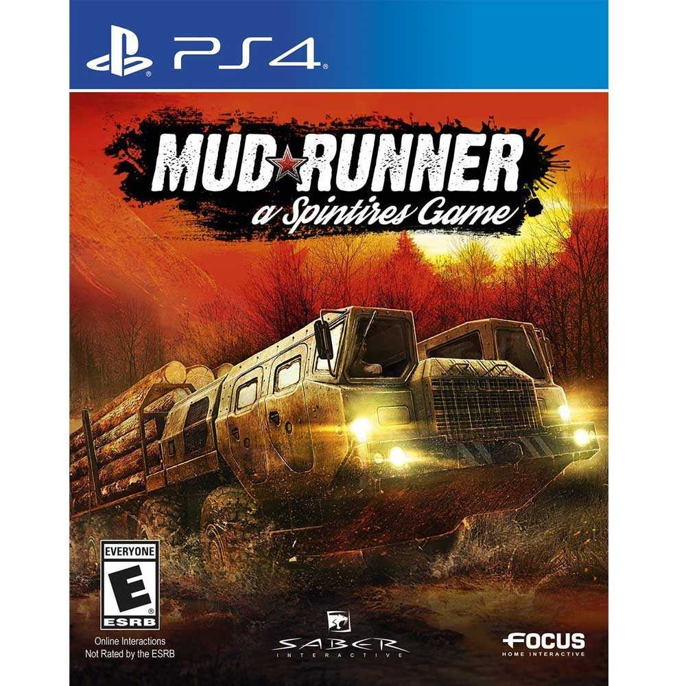 (現貨全新-透明外包裝封膜破損) PS4 旋轉輪胎：泥濘奔馳 英文美版 Spintires: MudRunner