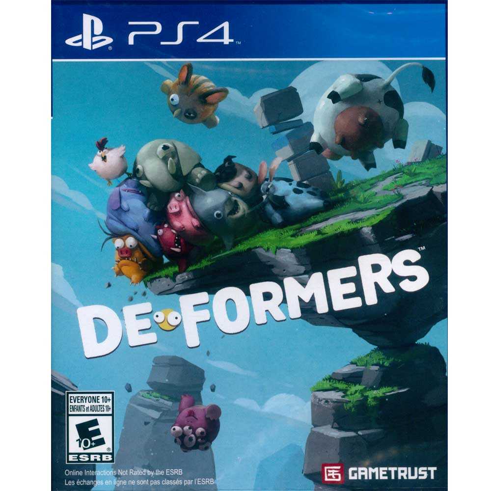 (全新己拆封面紙損傷) PS4 變形球大戰 英文美版 Deformers【一起玩】