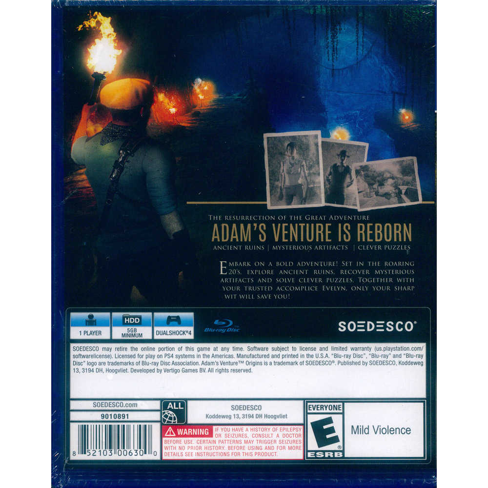 【一起玩】PS4 亞當的冒險：起源 中英日文美版 Adams Venture: Origins