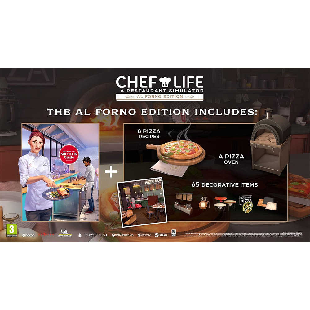 【一起玩】PS4 模擬人生：我是大廚師 窯烤版 中英日文歐版 Chef Life 主廚人生：餐廳模擬器
