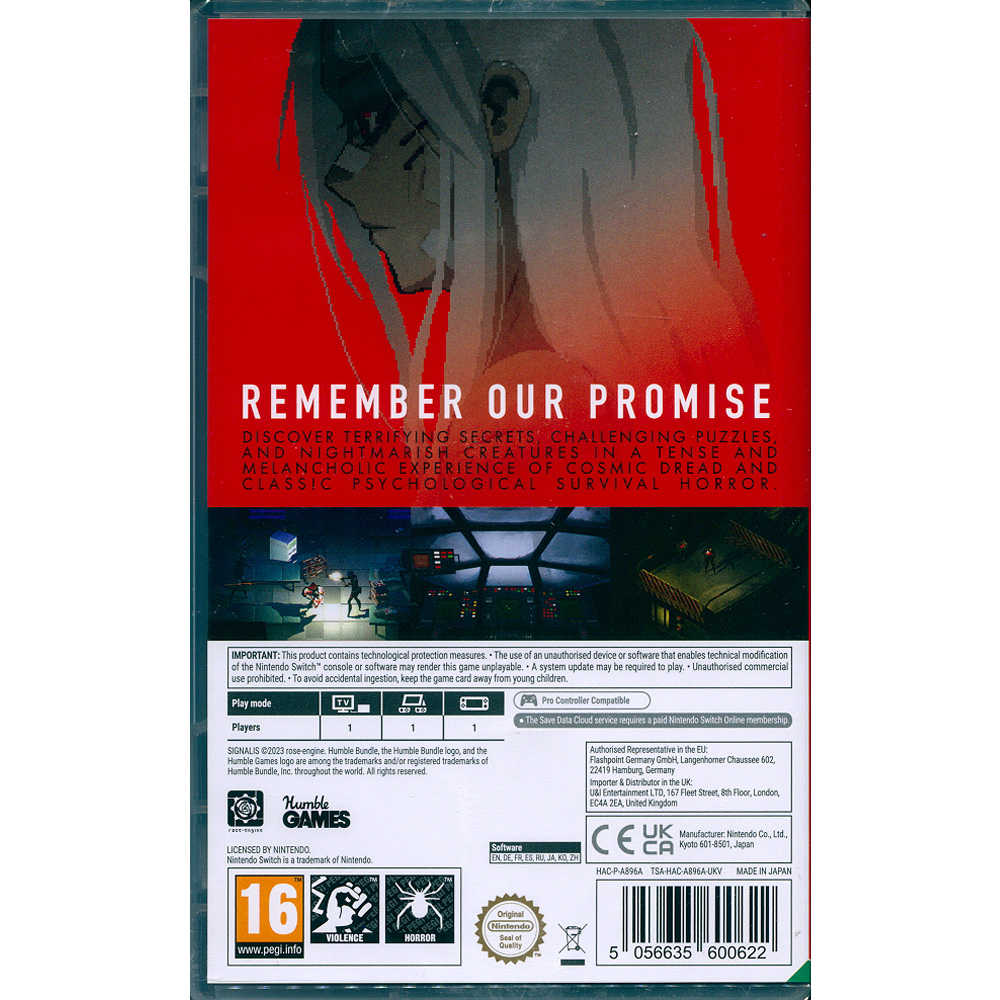 【一起玩】NS SWITCH 失落訊號 中英日文歐版 SIGNALIS