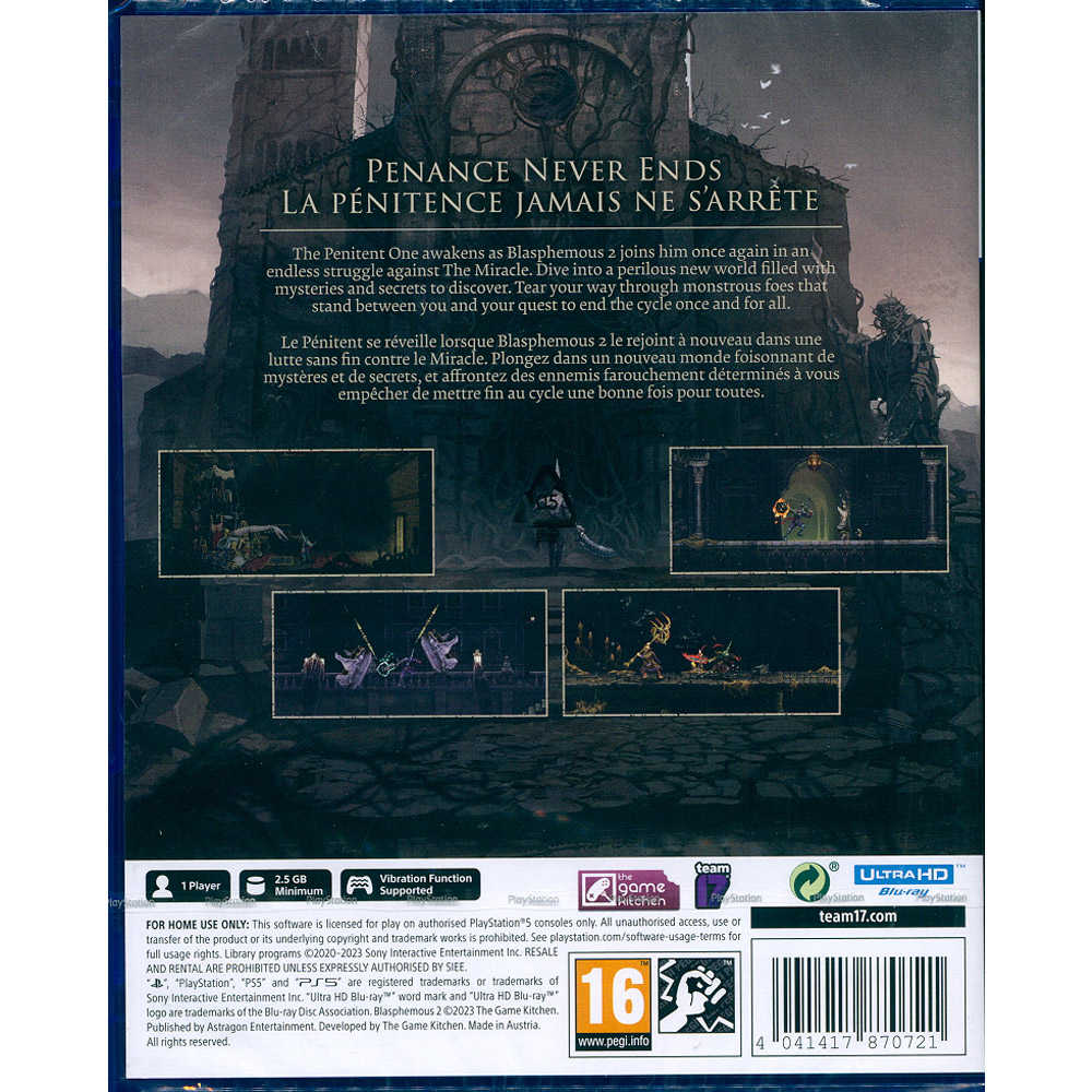 【一起玩】PS5 褻瀆神明2 中文歐版 Blasphemous 2