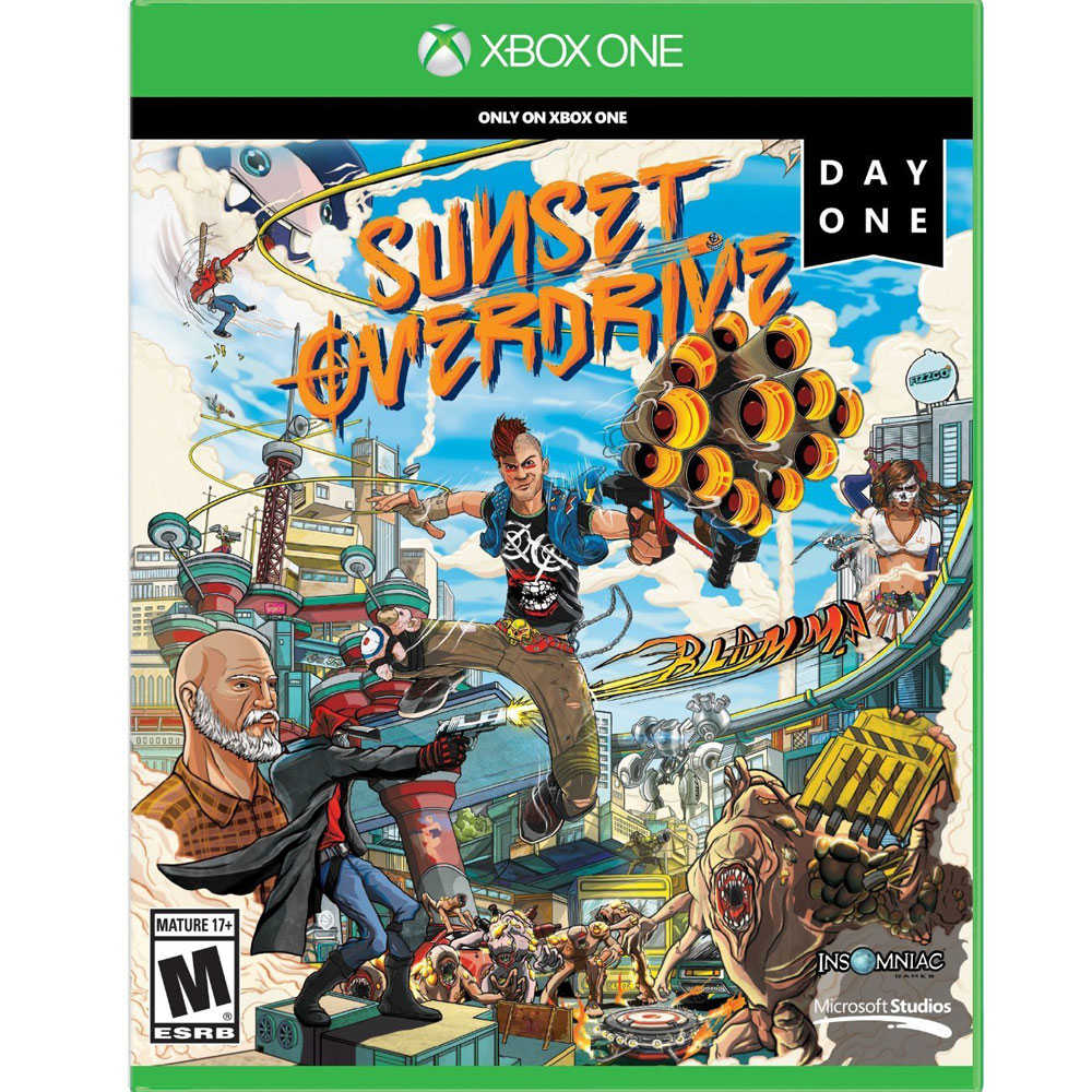 【一起玩】XBOX ONE 落日飆神 首日版 英文美版 Sunset Overdrive DAY ONE