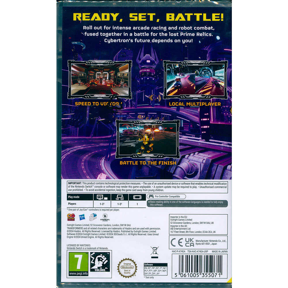 【一起玩】NS Switch 變形金剛:銀河試煉 中文版 TRANSFORMERS:Galactic Trials